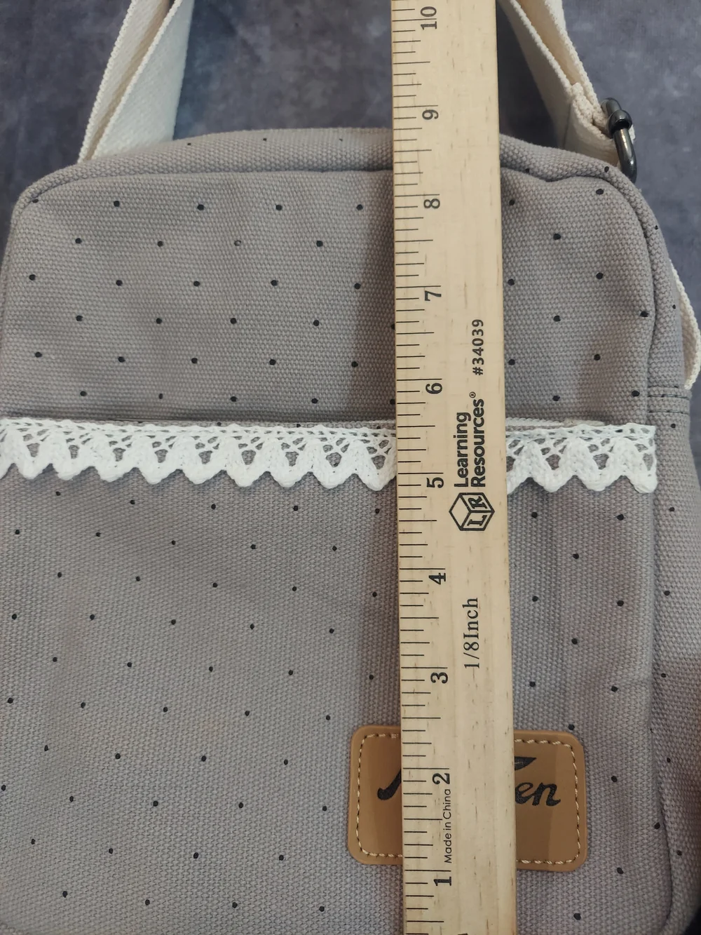 MYGREEN Canvas Shoulder Bag with Matching Wristlet Clutch - NWT